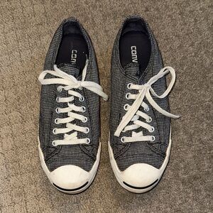 Converse Black & White Checkered Low Top Sneakers